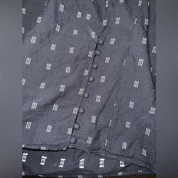 Madewell Kinston Side-Button Wrap Top in Textured Dobby Size XS EUC - Picture 7 of 12